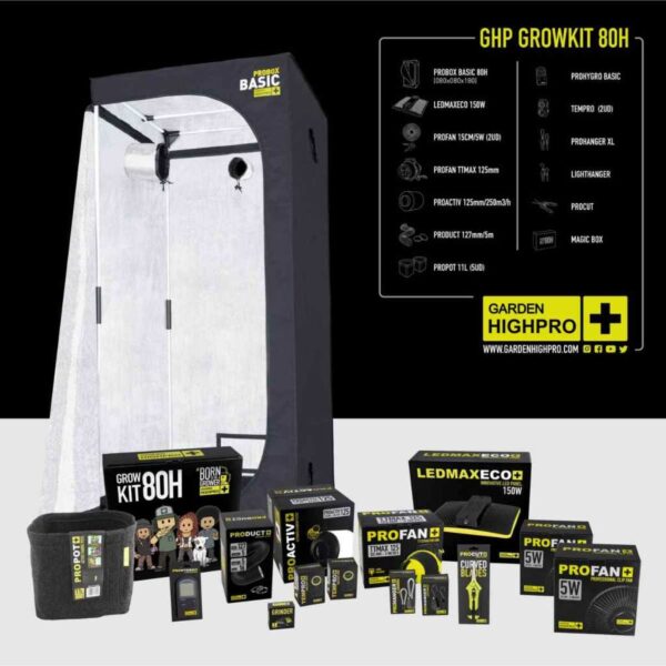 Growbox Set 80x80x180cm | LED mit 150 Watt | Garden Highpro – Bild 2